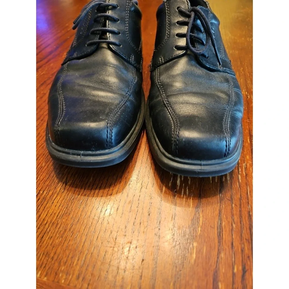 Ecco Seattle Bicycle Toe Tie Oxford Dress Shoes‎ Mens 12 Black(S67